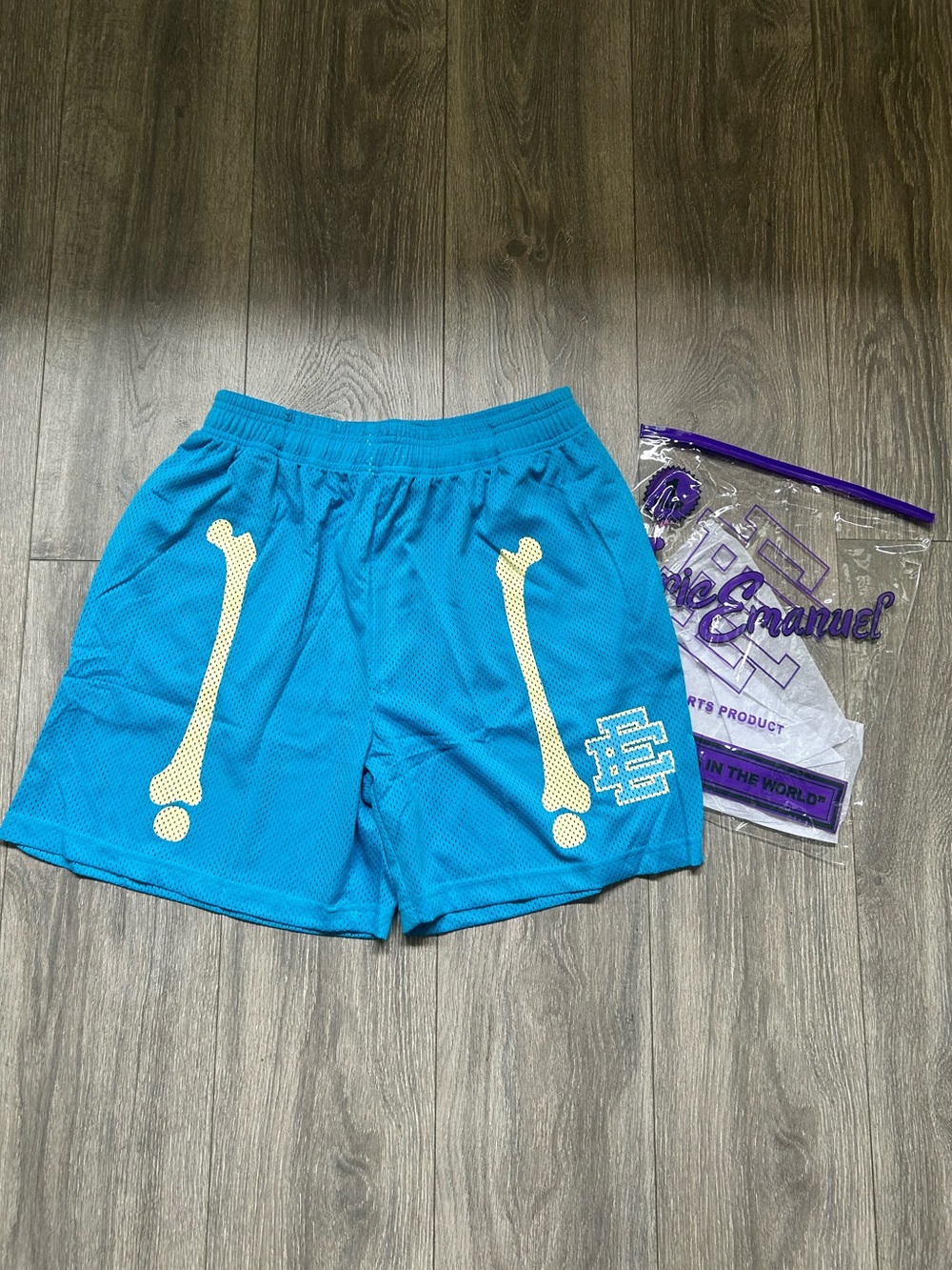 Size Small | Eric Emanuel Blue Bone shorts